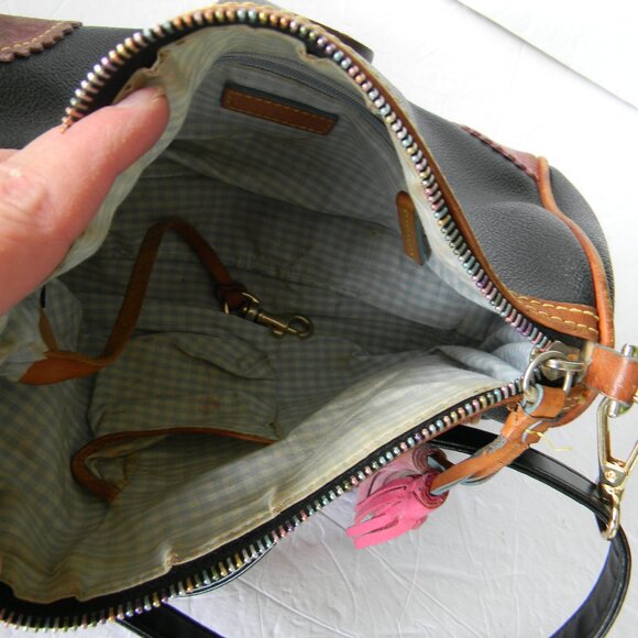 Dooney & Bourke BLACK Y2K  Vintage Charm Alphabet Mini Duffle Bag SHOULDER - Picture 10 of 13